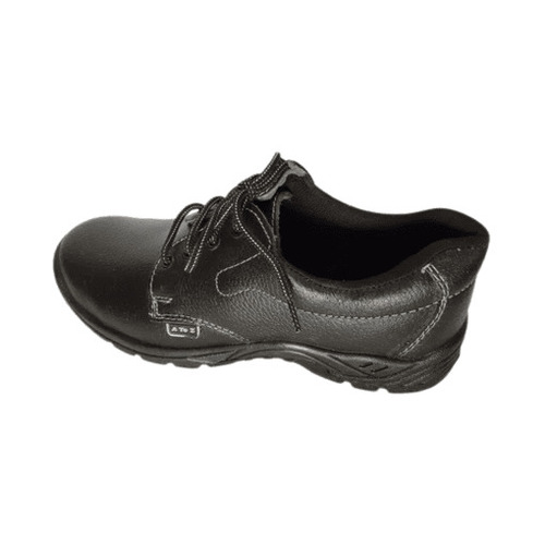 Regular Safety Shoes - Leather Sizes 5-11 Black | Breathable Lightweight Durable Soles Easy to Walk Nice Grip Low Heel