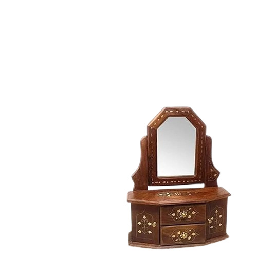 Brown Carving Wood Dressing Table