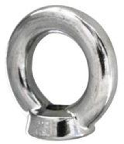 Stainless Steel Eye Nut - Stainless Steel, All Size, Metallic Silver, DIN 582 Standard | Strong, Round Shape, Polished Surface Finish