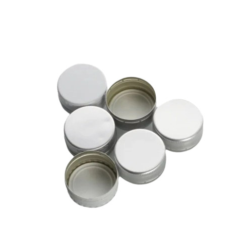 Aluminum Caps - Aluminium, Standard Size, Silver Color | Durable Screw Cap for Bottles, Fine Finished with Plain Round Design