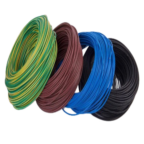 Electric Wire - Copper Material, Customize Size, Multicolor Finish | Industrial Usage, Electric Conductor, Roll Packaging