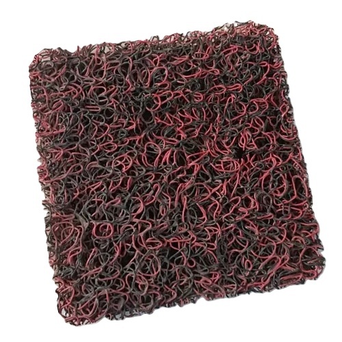 Rubber Floor Mats - 10mm Thickness, Square Shape, Brown Color | Waterproof, Antique Design, Mini Style, Customizable Sizes, Striped Pattern