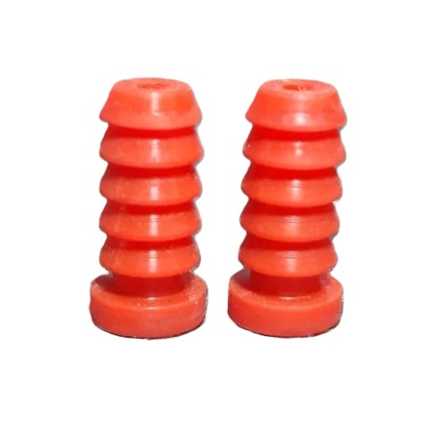 Rubber Nozzles - Rubber Material, 2 Inch Diameter, Red Color, Set of 2 Pieces | Industrial Use, Lightweight 50 Grams Each