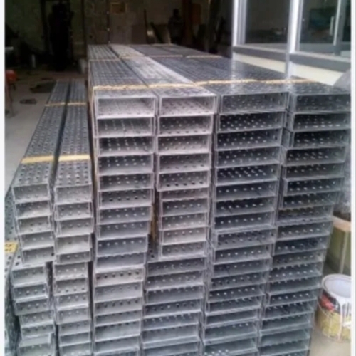 Cable Tray - GI Perforated Cable Tray, 1000mm x 750mm, Painted & Powder Coated | Features Alloy Spring Steel, Passivated Surface Finish
