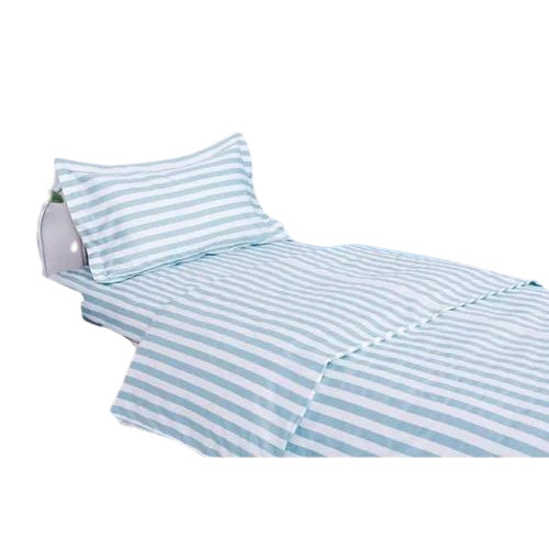 Hospital Bedsheets - 100% Cotton King Size Blue Color | Plain Pattern Water Absorption Minimalist Design Dobby Style Disposable Quality