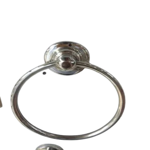 Towel Hanger - Stainless Steel, Custom Size | Multicolor, Polished Finish, Oval Shape, Steel Handle, Durable Bath Hardware Set