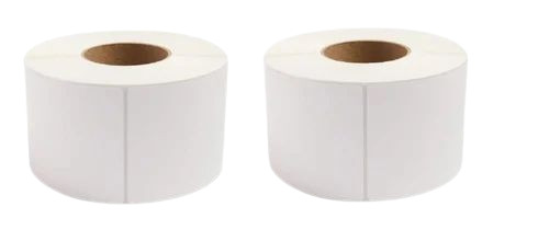 Dt Thermal Paper Roll - Thermal Material, 2 Inch Width, Pure White Color, Durable Quality | Single Coated, Fine Finished, Plain Pattern