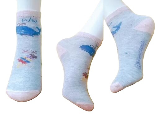 Girls Socks - Cotton, All Sizes, Multi Color | Anti Bacterial, Anti Wrinkled, Comfortable, Easy Washable, Impeccable Finish, Skin Friendly
