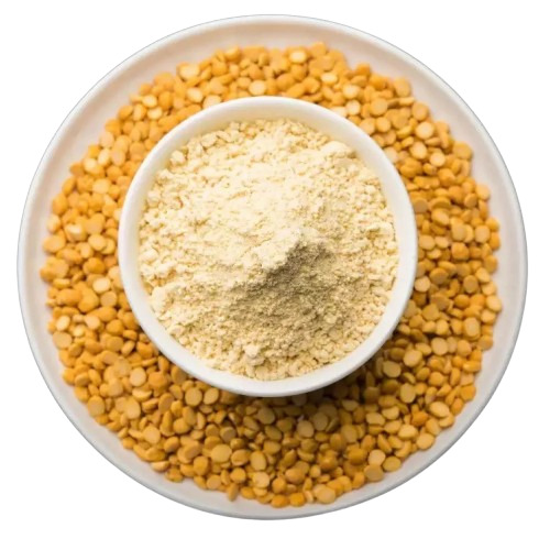 Gram Flour Besan - Made From Chana Dal, 1 Kilogram Packet | FSSAI Certified, Organic, A Grade, Yellow Color