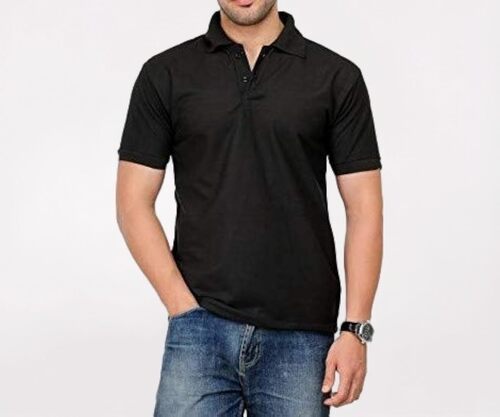 Mens Polo Black T Shirt