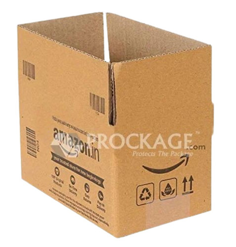3 Ply Corrugated Packaging Boxes - 178 x 102 x 102mm Brown Color 30 Kg Holding Capacity Ideal for Apparel Electronics and Food
