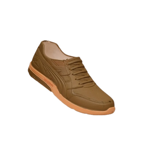 Men Brown Sport Pvc Lace Training Shoes