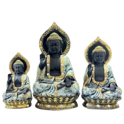 Aashirwad Buddha Set - Color: Black And White