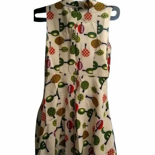 Ladies Georgette Western Dress - Color: Multi Color