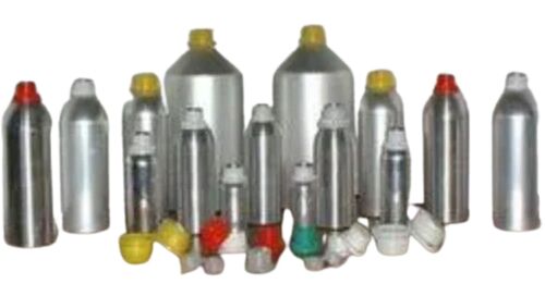 Silver Aluminium Bottles - Material: Crystal
