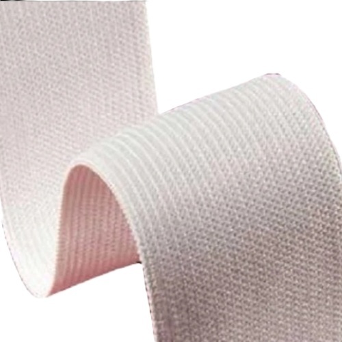 Plain White Knitted Elastic