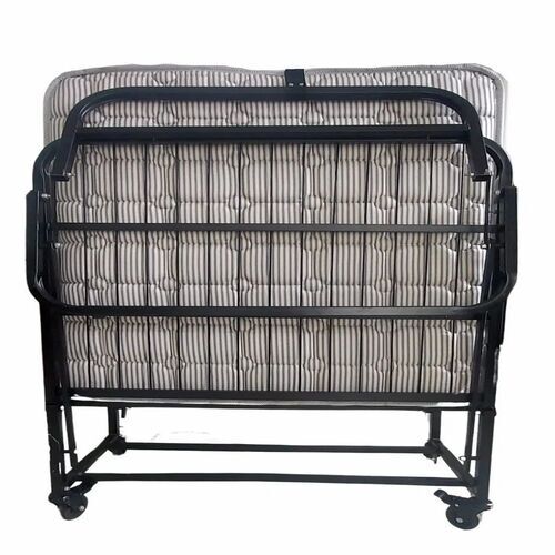 Rollaway Folding Bed Frame - Color: Black