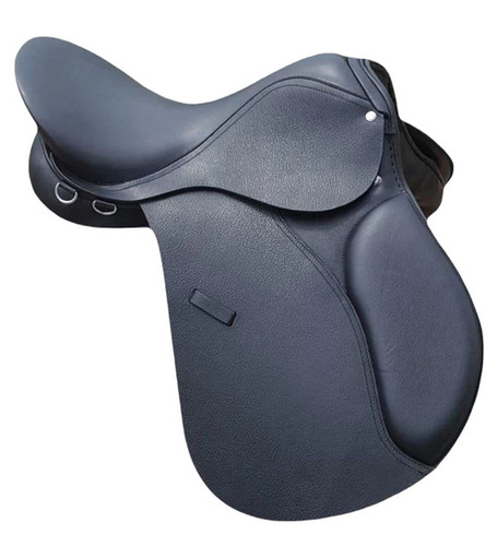 14Inch English Jumping Leather Saddle - Color: Brown/ Black