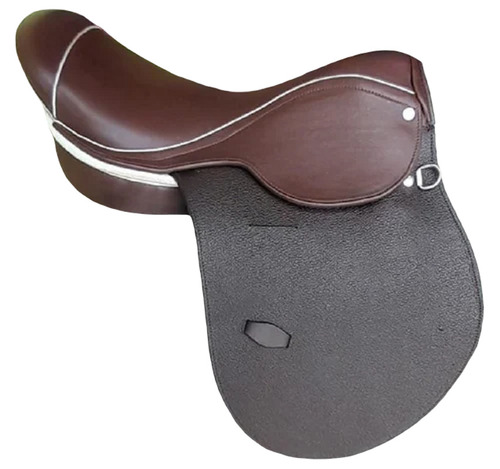 Brown Leather Horse Saddle - Color: Brown/ Black