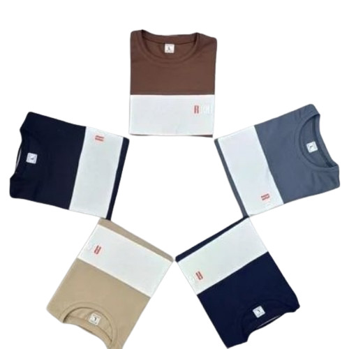 Round Mix Colour 4 Way Lycra Full Sleeves T Shirts