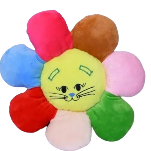 Sunflower Smiley Cushion  - Color: Multicolor
