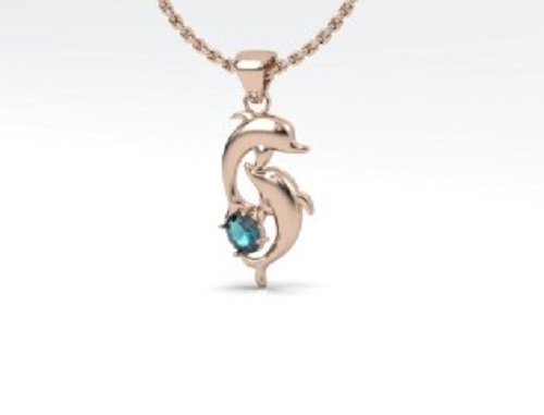 Sterling Silver Dolphin Pendant