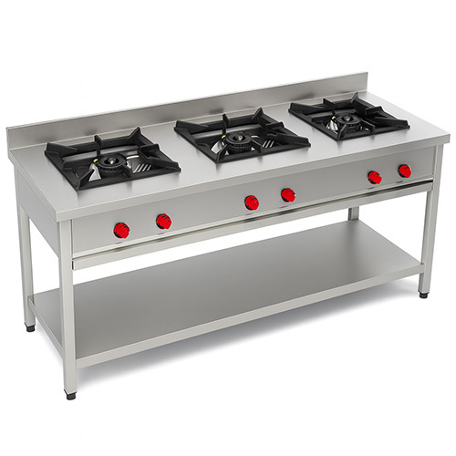 3 Burner Stainless Steel Cooking Range