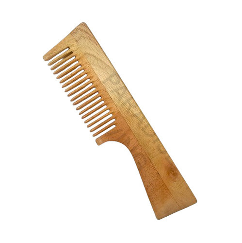 Neem Wood Handle Comb - Feature: Prompt Hair Growth