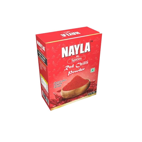 Red Chilli Powder Packaging Box - Material: Paper