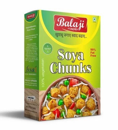 Soya Chunks Packaging Box - Material: Paper