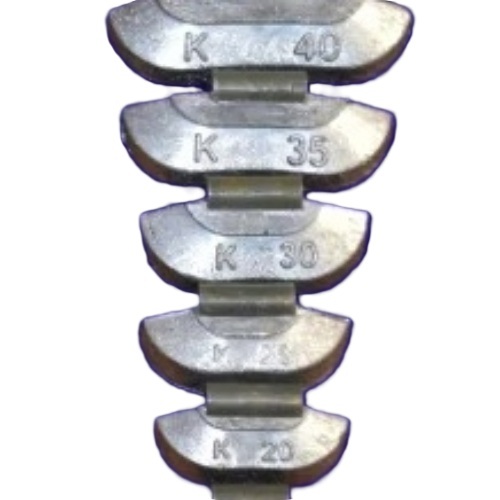 Silver Lead Clip On Wheel Weight
