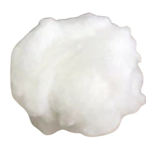White Carded Hollow Silicon Fibers