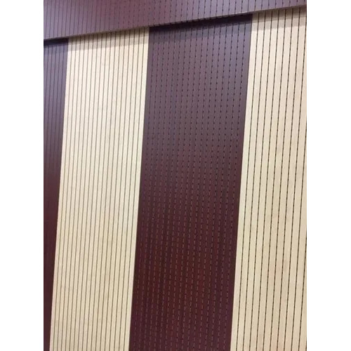 Brown Wooden Grooved Acoustic Panel