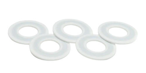 Ptfe Flange Gasket - Custom Size, White, Soft Hardness | Durable, Round Ring Gasket, Fine Finished