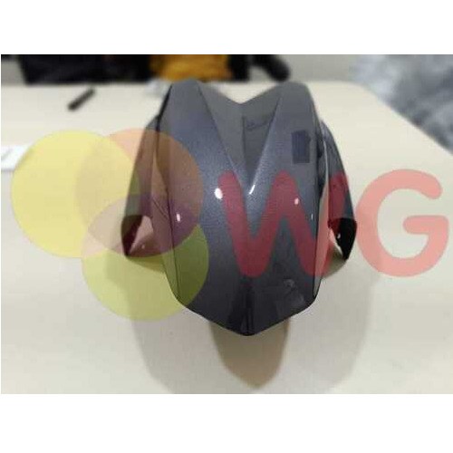 Front Mudguard For E-Scooter White Grey Paint - Material: Durable Plastic