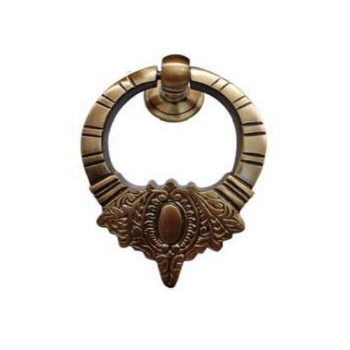 Brass Door Knocker - Brass, 3.5" Size, Gold Finish | Anti Corrosion, Door Mounting, 380gm
