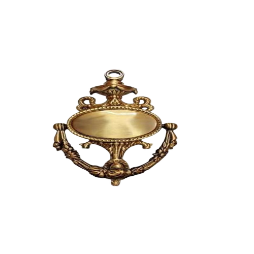 Brass Mirror Door Knocker - Brass, 9.5", Golden Finish, Anti Corrosion, Door Mounting