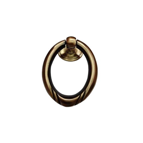 Brass Oval Door Knocker - Brass, 5.5 Inch, Golden Finish | Anti Corrosion, Door Mounting, 450g