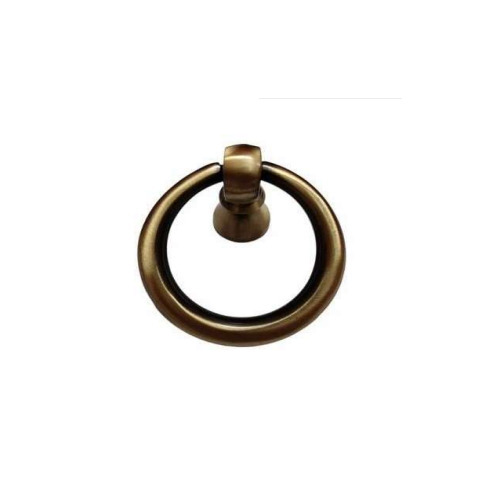 Brass Ring Door Knocker - Brass 4" Golden, Anti Corrosion, Door Mounted for Home & Hotels