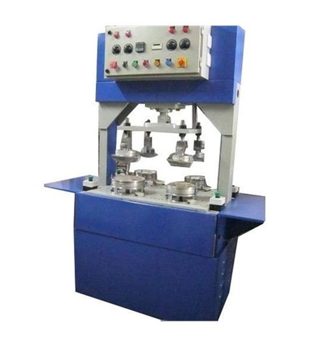 Paper Plate Making Machine - Color: Blue & Gray