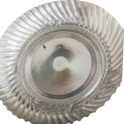 Silver Foil Paper Plates - Foil Paper Round Silver | Plain Pattern Event Serving
