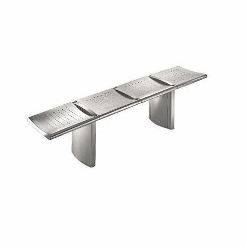 4 Seater Stainless Steel Waiting Bench