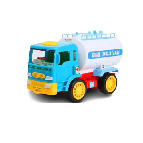 Plastic Milk Van Toy - Color: Multicolor