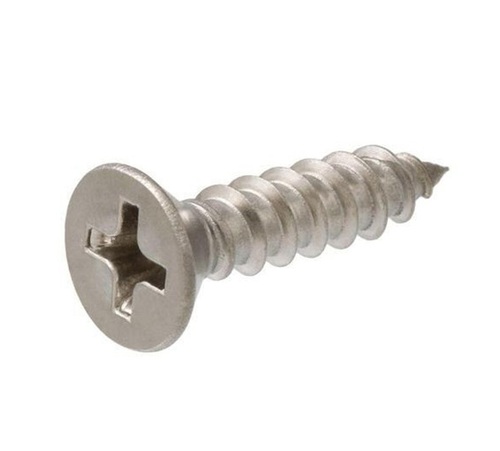 Stainless Steel Screw - 1 Inch, Silver Polished Round Head, Full Threaded for Industrial and Carpentry Applications, Easy to Install, Rust and Water Resistant