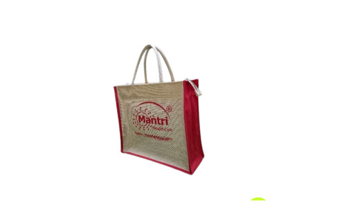 Eco Friendly Printed Jute Bags - Color: Khaki