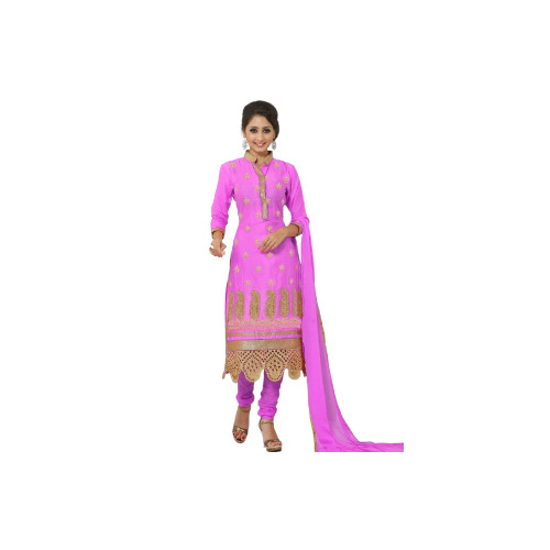 Ladies Embroidered Salwar Suit - Color: All