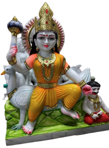 Marble Baglamukhi Mata Statue