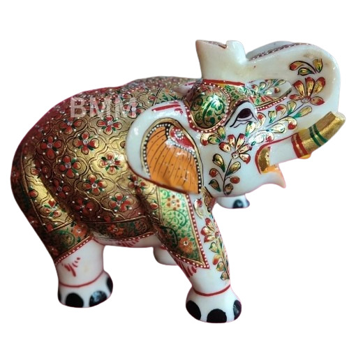 Marble Elephant Statue