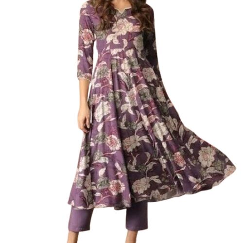 Anarkali Suit - Color: Purple