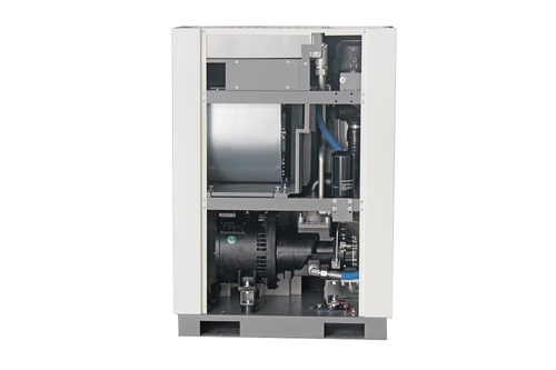 Rotary Screw Compressor - Standard Size White And Gray | 220 Volt 1 Year Warranty Prolonged Service Life Space Efficient